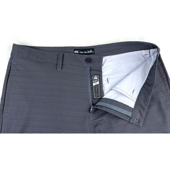 Travis Mathew Mens Loreto Shorts Par 4 Size 36 Gray Stripe Performance Golf - Picture 5 of 7